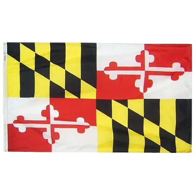 Maryland Flag - Grommets 25 Maryland Flag Grommets Finish