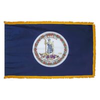 Virginia Flag - Gold Fringe