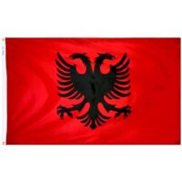 Albania Flag - Grommets