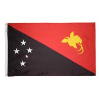 Papua New Guinea Flag - Grommets