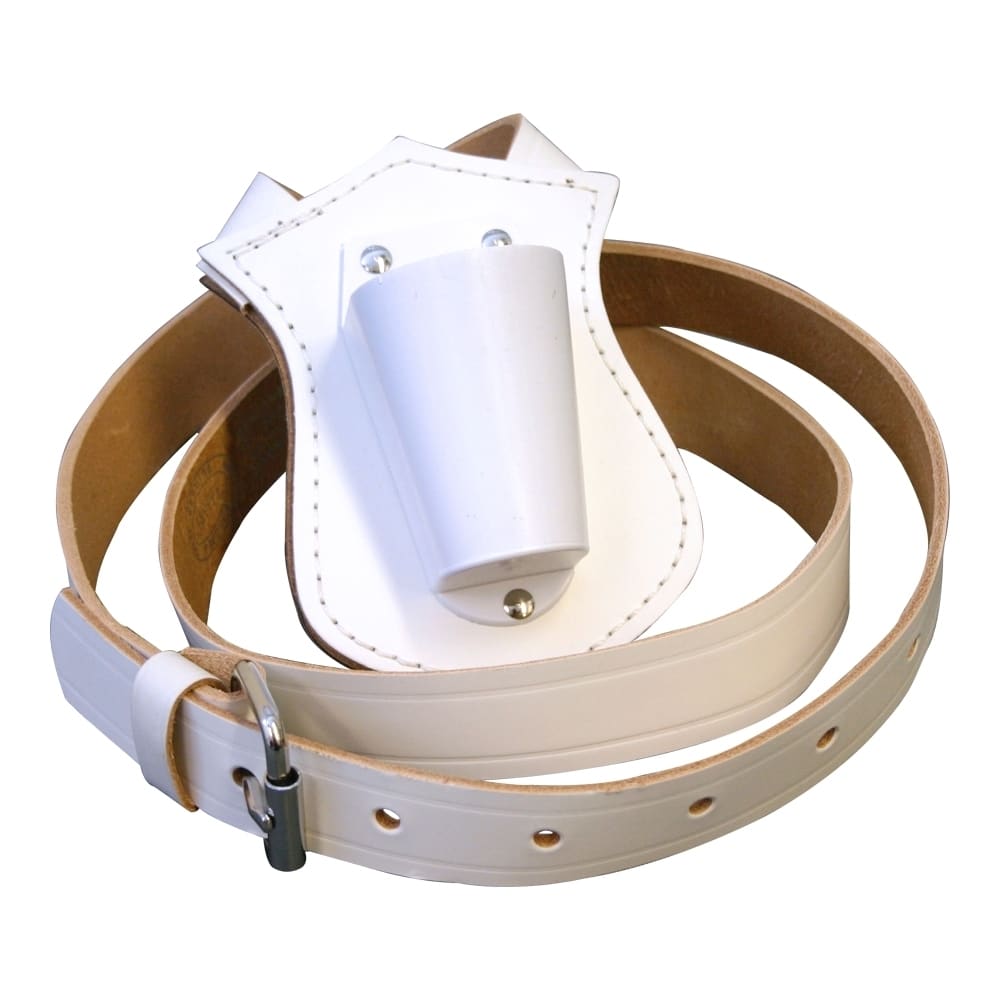 Single Strap Leather Belt - White 2 Single Strap Leather Belt White