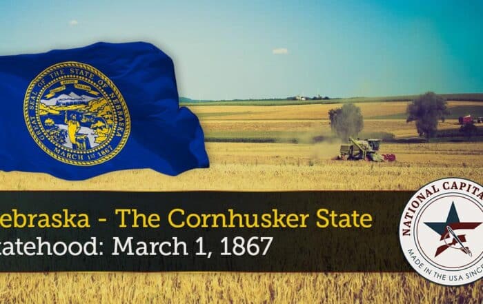Hawaii Flag - Pole Hem 39 Nebraska Statehood