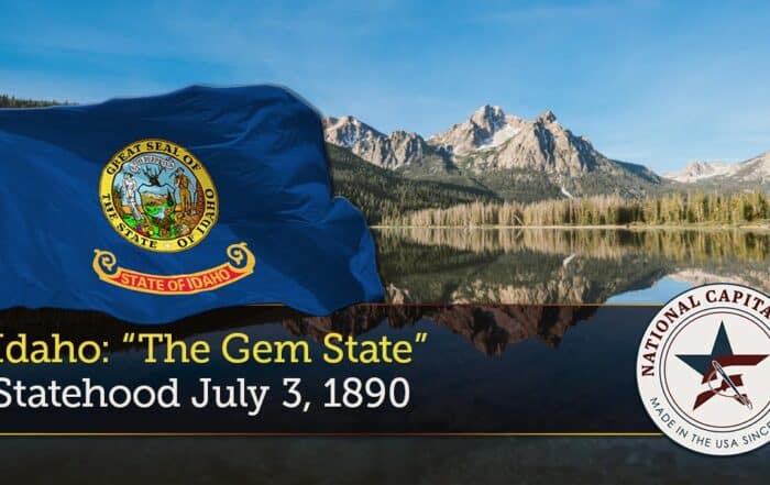 Veteran Freedom Flag Case - Marines 49 Idaho Statehood Anniversary