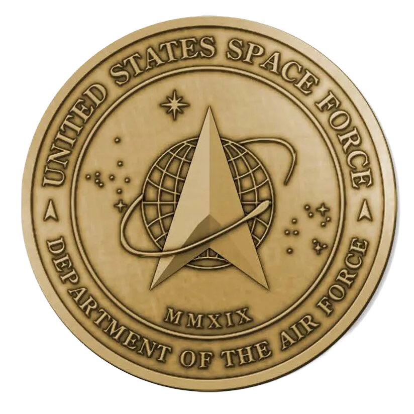 Space Force Challenge Coin 37 US Space Force Brass Medallion