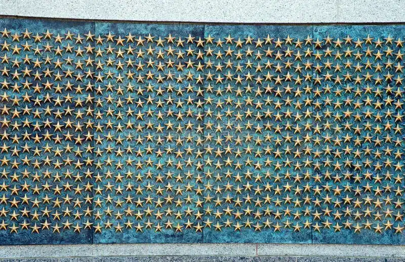 Repair It or Retire It: How to Tell When a Flag Is Done 7 Field of gold stars at the World War II Memorial in Washington, DC