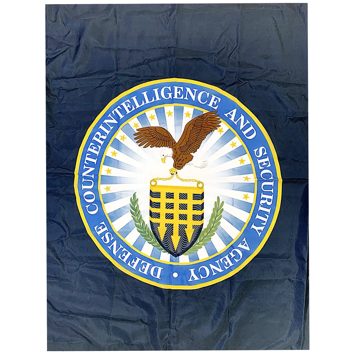Defense Counterintelligence and Security Agency (DCSA) - Printed Flag 2 Defense Counterintelligence and Security Agency (DCSA) - Printed Flag Close Up