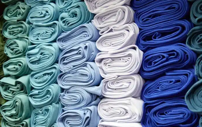 Flags for Every Occasion 51 White and various shades of blue folded cloths