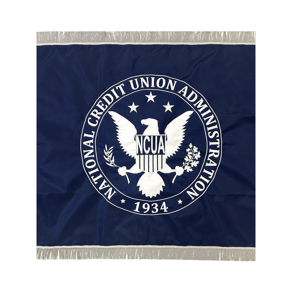 National Credit Union Administration (NCUA) - Sewn Flag 2 National Credit Union Administration (NCUA) - Sewn Flag Close Up
