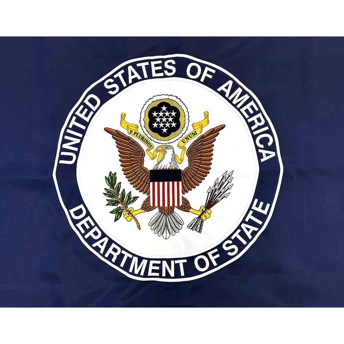 U.S. Department of State (DOS) - Sewn Flag 2 U.S. Department of State (DOS) - Sewn Flag Close Up