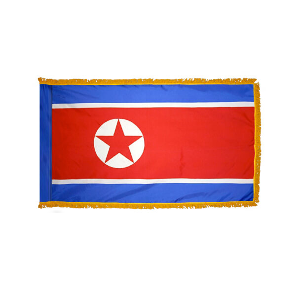 3x5 Foot Nylon Pole Hem North Korea Fringe