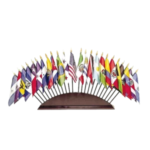 OAS Flag Set Display Base for 35 Miniature Flags