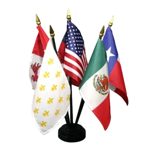 Texas Six Flags History Flag Set