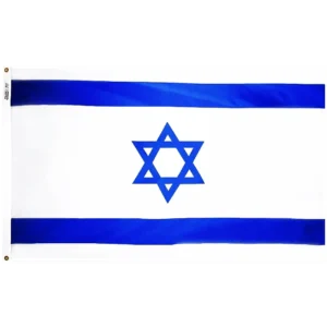 Israel 5x8 Printed Grommets Flag