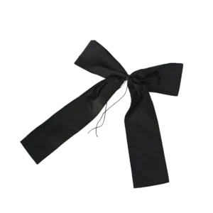 16 Inch Black Nylon Mourning Bow for United States Flag