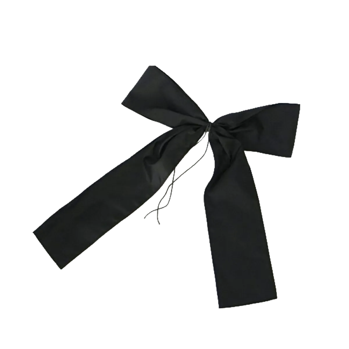 16 Inch Black Nylon Mourning Bow for United States Flag