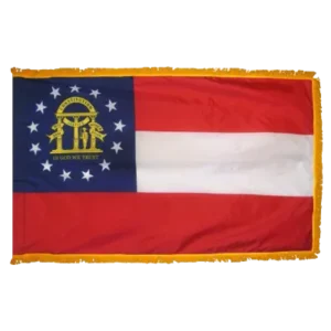 Georgia Flag Fringe Finish