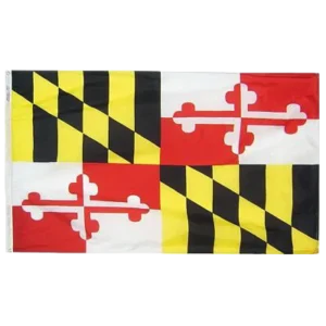 Maryland Flag Grommets Finish