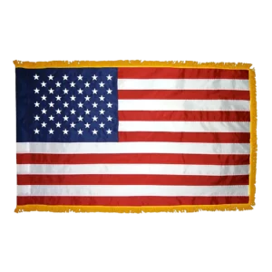 National Capital Flag 5x8 Nylon American Pole Hem Fringe Flag