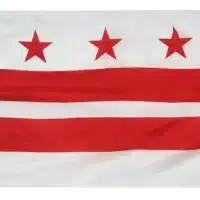 District of Columbia Flag - Pole Hem