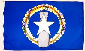 Northern Mariana Flag Grommets Finish