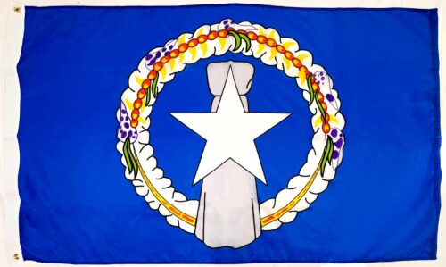 Northern Mariana Flag Grommets Finish
