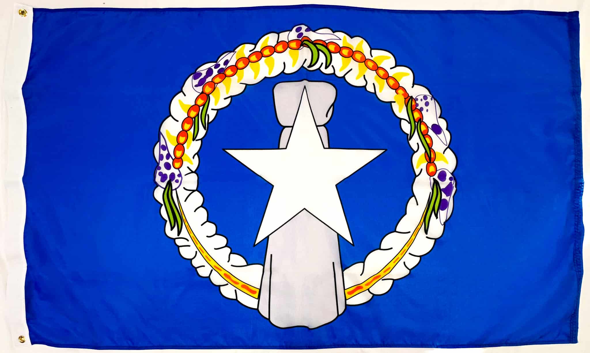Northern Mariana Islands Flag - Grommets 2 Northern Mariana Flag Grommets Finish
