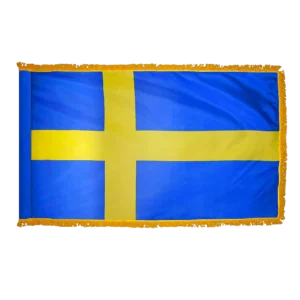 Sweden Flag Fringe Finish