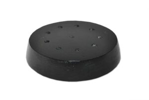 10 Hole Flag Base Ebonized Wood