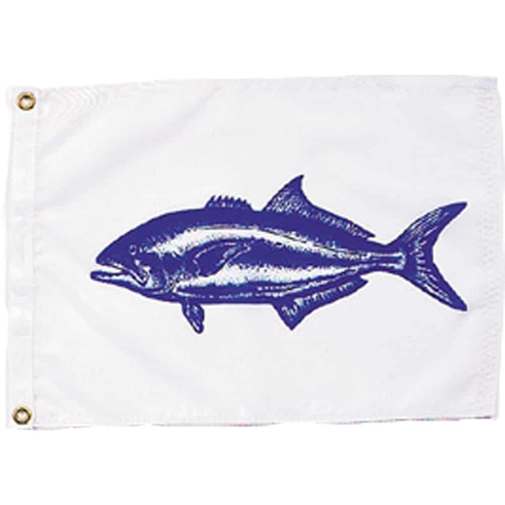 Bluefish Flag - Grommets 2 Bluefish Flag Grommets Finish