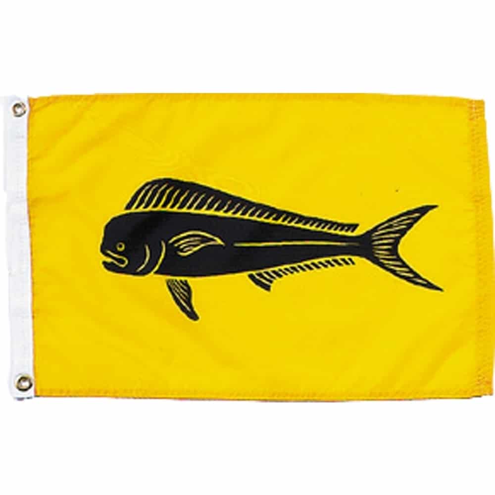 Dolphin Flag - Grommets 2 Dolphin Flag Grommets Finish