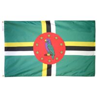 Dominica Flag - Grommets