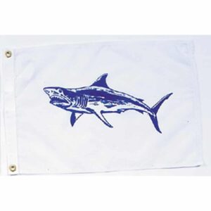 Mako Shark Flag Grommets Finish