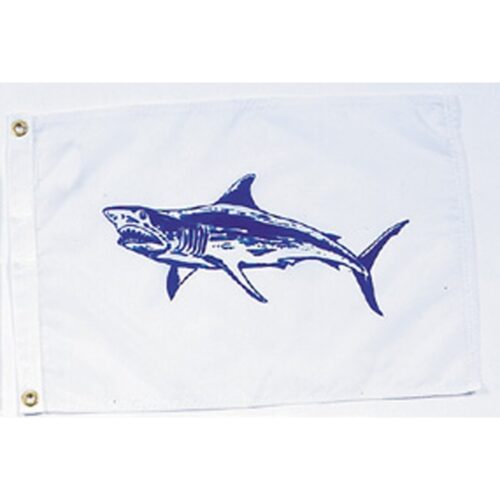 Mako Shark Flag Grommets Finish