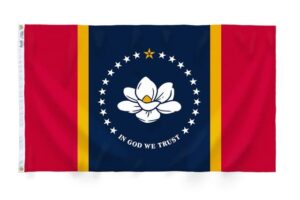 Mississippi Flag Grommets Finish