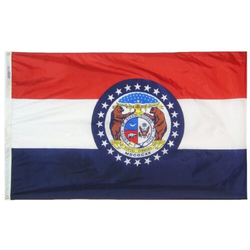 Missouri Flag Grommets Finish