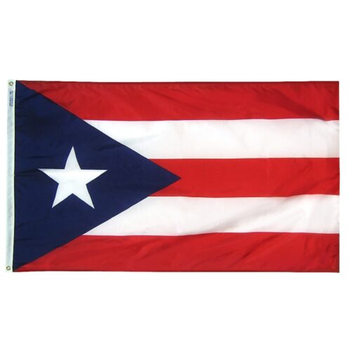 Puerto Rico Flag Grommets Finish