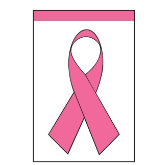 Pink Ribbon Banner Grommets