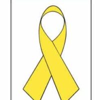 Yellow Ribbon Banner- Grommets