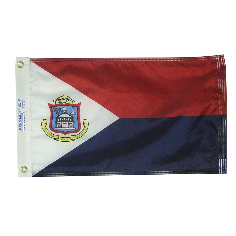 Sint Maarten Flag - Grommets 2 Sint Maarten Flag Grommets Finish