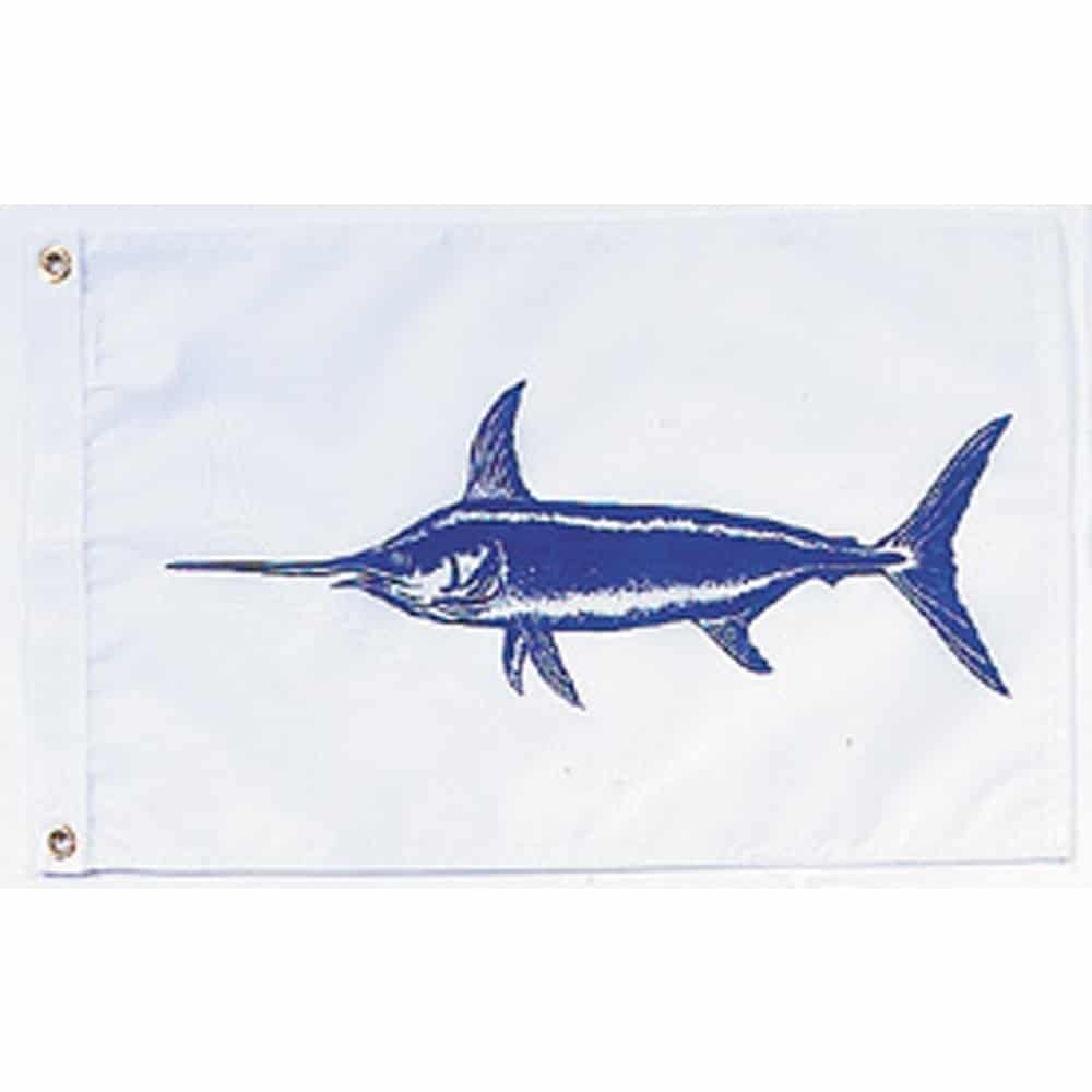 Swordfish Flag - Grommets 2 Swordfish Flag Grommets Finish