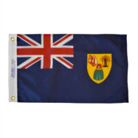 Turks and Caicos Blue Flag - Grommets