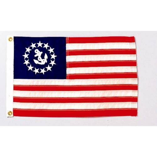 US Yacht Ensign Grommets Finish