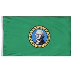 Washington Flag Grommets Finish
