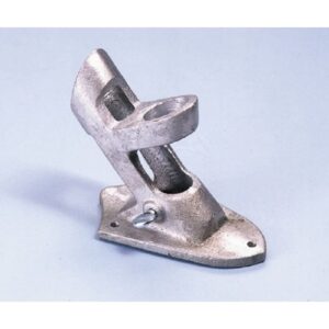 Aluminum 2-Way Bracket Silver Finish Flag Staff Holder