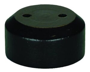 2 Hole Flag Base - Ebonized Wood