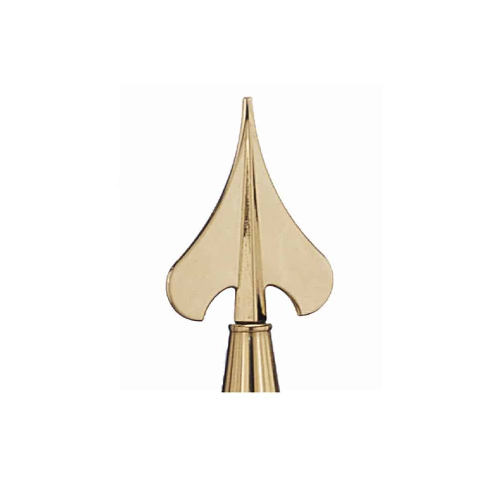 Brass Army Spear 2 Brass Army Spear Flagpole Ornament