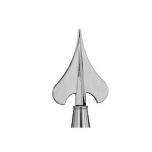 Chrome Army Spear Flagpole Ornament