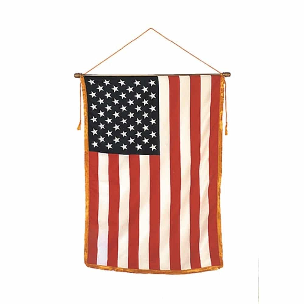 Nylon American Banner - Fringe Mounted 2 Nylon American Banner Fringe Mounted Finish