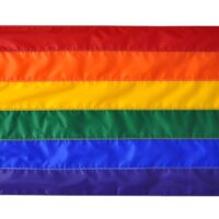Sewn Rainbow Flag - Grommets
