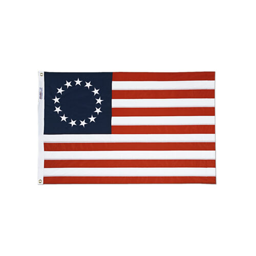 Embroidered Cotton Betsy Ross Grommets Finish